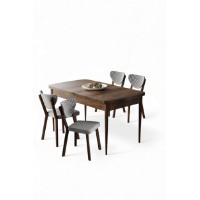 Комплект для столовой Hanah Home Exve Baroque Grey фото №2 — интернет-магазин Desire.md