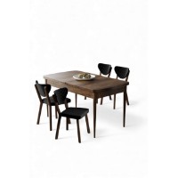Комплект для столовой Hanah Home Exve Baroque Black фото №2 — интернет-магазин Desire.md