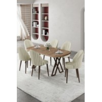 Комплект для столовой Hanah Home Kaye Atlantic Pine Cream