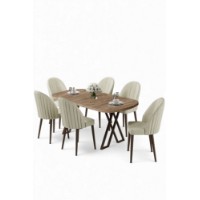 Комплект для столовой Hanah Home Kaye Atlantic Pine Cream фото №2 — интернет-магазин Desire.md