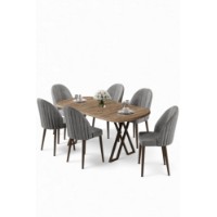 Set mobilă pentru bucătărie Hanah Home Kaye Atlantic Pine Grey imaginea #2 — magazin online Desire.md