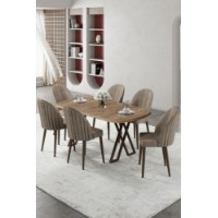 Set mobilă pentru bucătărie Hanah Home Kaye Atlantic Pine Cappuccino