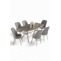 Set mobilă pentru bucătărie Hanah Home Lena Anthracite Chrome Grey imaginea #2 — magazin online Desire.md