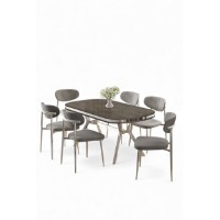 Set mobilă pentru bucătărie Hanah Home Olya Anthracite Chrome Grey imaginea #2 — magazin online Desire.md