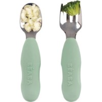 Set lingurita cu furculita Beaba Sage Green (B913580) imaginea #3 — magazin online Desire.md