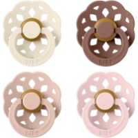 Suzeta BIBS Boheme Ivory/Blush/Woodchuck/Blossom 0-6m 4pcs
