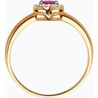 Inel SOLOVOV JEWELRY 51-210-01772-3 s.17 1,51g imaginea #4 — magazin online Desire.md