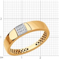 Inel SOLOVOV JEWELRY 51-210-01461-1 s.18 2,06g  imaginea #3 — magazin online Desire.md