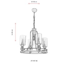Lustră Opviq AV-1597-4E imaginea #4 — magazin online Desire.md