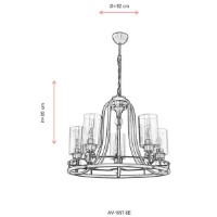 Люстра Opviq AV-1597-5E фото №6 — интернет-магазин Desire.md