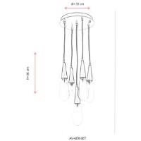 Lustră Opviq AV-4236-5ET imaginea #3 — magazin online Desire.md