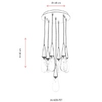 Lustră Opviq AV-4236-7ET imaginea #3 — magazin online Desire.md