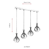 Люстра Opviq AV-1766-4KY фото №4 — интернет-магазин Desire.md