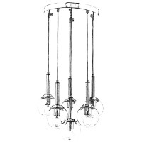 Люстра Opviq AV-1781-6KT фото №3 — интернет-магазин Desire.md