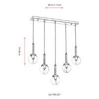 Люстра Opviq AV-1781-5EY фото №4 — интернет-магазин Desire.md