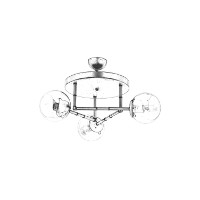 Люстра Opviq AV-4331-3T-BSY фото №2 — интернет-магазин Desire.md