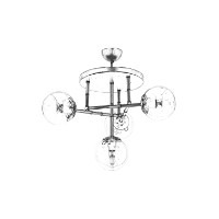 Люстра Opviq AV-4331-4T-BSY фото №3 — интернет-магазин Desire.md