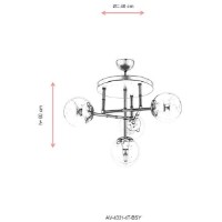 Люстра Opviq AV-4331-4T-BSY фото №4 — интернет-магазин Desire.md