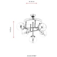 Люстра Opviq AV-4331-5T-BSY фото №6 — интернет-магазин Desire.md