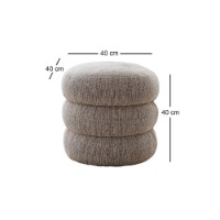 Пуф Atelier Del Sofa Boum Grey фото №6 — интернет-магазин Desire.md