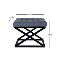 Fotoliu moale Atelier Del Sofa Capraz Black Blue imaginea #2 — magazin online Desire.md