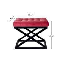 Fotoliu moale Atelier Del Sofa Capraz Black Red imaginea #2 — magazin online Desire.md