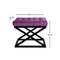 Fotoliu moale Atelier Del Sofa Capraz Black Purple imaginea #2 — magazin online Desire.md