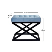 Fotoliu moale Atelier Del Sofa Capraz Black Turquoise imaginea #2 — magazin online Desire.md