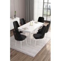 Комплект для столовой Hanah Home Are White Black