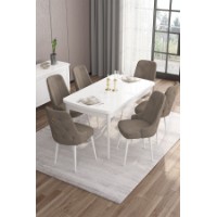 Комплект для столовой Hanah Home Are White Cappuccino