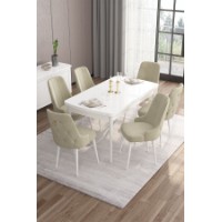 Комплект для столовой Hanah Home Are White Cream