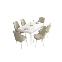 Комплект для столовой Hanah Home Are White Cream фото №2 — интернет-магазин Desire.md