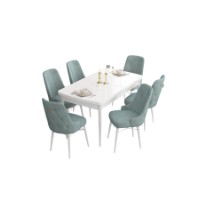 Комплект для столовой Hanah Home Are White Sea Green фото №2 — интернет-магазин Desire.md
