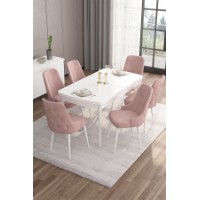 Комплект для столовой Hanah Home Are White Pink