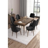 Комплект для столовой Hanah Home Are Baroque Black