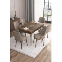 Комплект для столовой Hanah Home Are Baroque Cappuccino