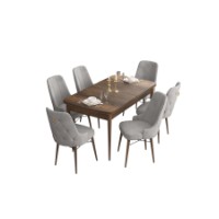 Комплект для столовой Hanah Home Are Baroque Grey фото №2 — интернет-магазин Desire.md