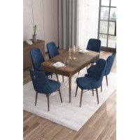 Set mobilă pentru bucătărie Hanah Home Are Baroque Navy Blue