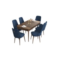 Set mobilă pentru bucătărie Hanah Home Are Baroque Navy Blue imaginea #2 — magazin online Desire.md