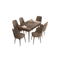 Комплект для столовой Hanah Home Are Baroque Brown фото №2 — интернет-магазин Desire.md