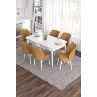 Комплект для столовой Hanah Home Eva White Cappuccino