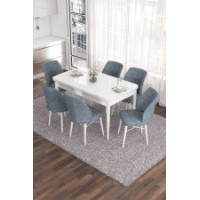 Комплект для столовой Hanah Home Eva White Grey