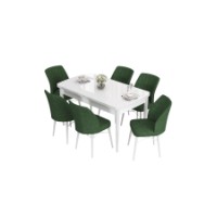 Set mobilă pentru bucătărie Hanah Home Eva White Khaki imaginea #2 — magazin online Desire.md