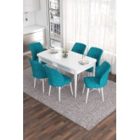 Комплект для столовой Hanah Home Eva White Turquoise