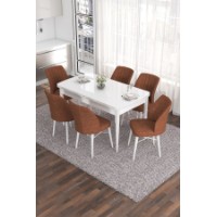 Комплект для столовой Hanah Home Eva White Tile Red