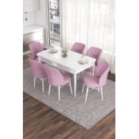 Комплект для столовой Hanah Home Eva White Pink