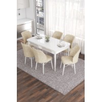 Комплект для столовой Hanah Home Eva White Cream