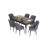 Комплект для столовой Hanah Home Eva Baroque Fume фото №2 — интернет-магазин Desire.md