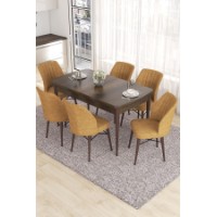 Комплект для столовой Hanah Home Eva Baroque Cappuccino