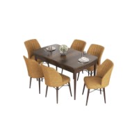 Комплект для столовой Hanah Home Eva Baroque Cappuccino фото №2 — интернет-магазин Desire.md